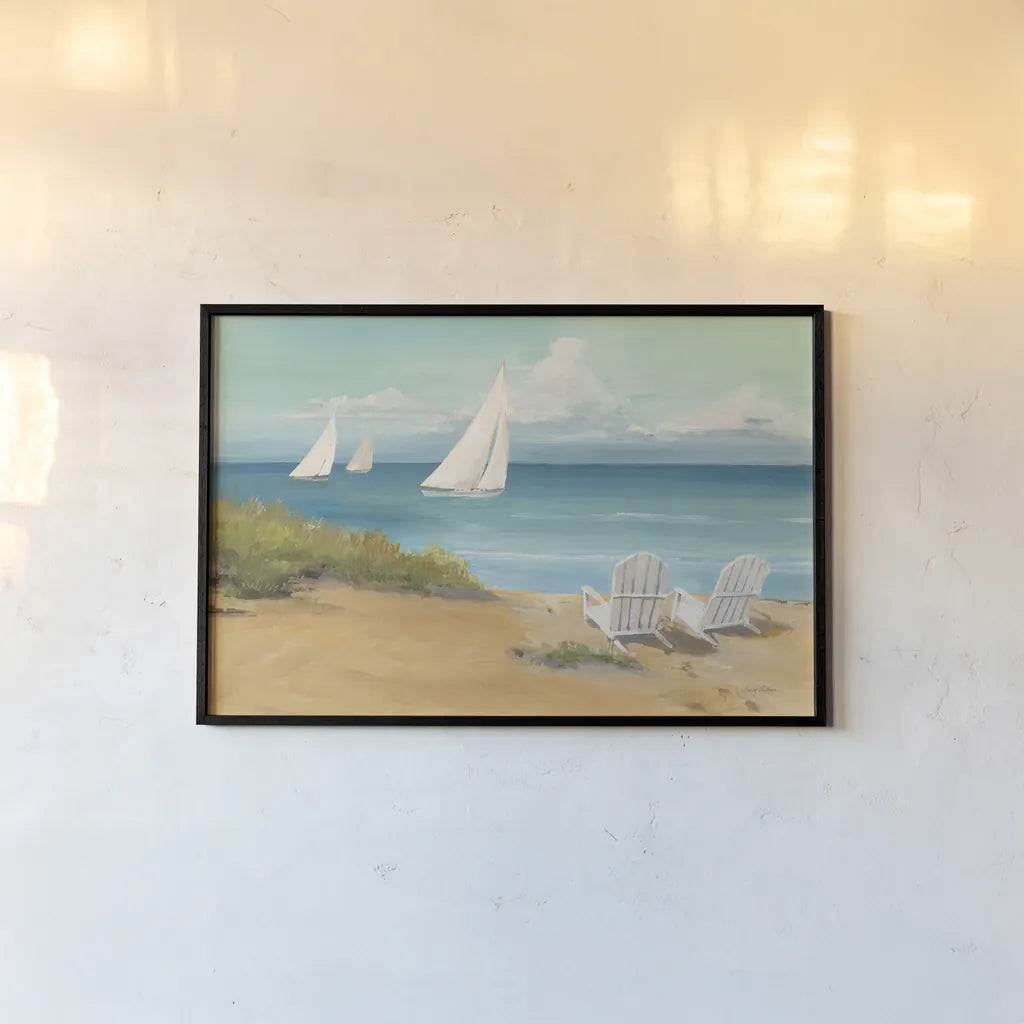 Setting Sail Light Crop by Avery Tillmon. shown as a paper print in a black flame. Available as a archival giclee rolled canvas, fine art paper, or poster print. SKU 53130i.