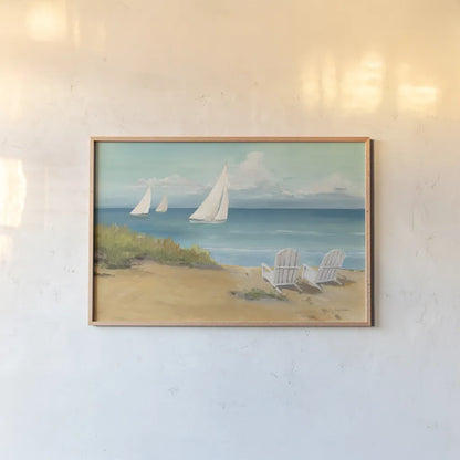 Setting Sail Light Crop by Avery Tillmon. shown as a paper print in a natural frame. Available as a archival giclee rolled canvas, fine art paper, or poster print. SKU 53130i.