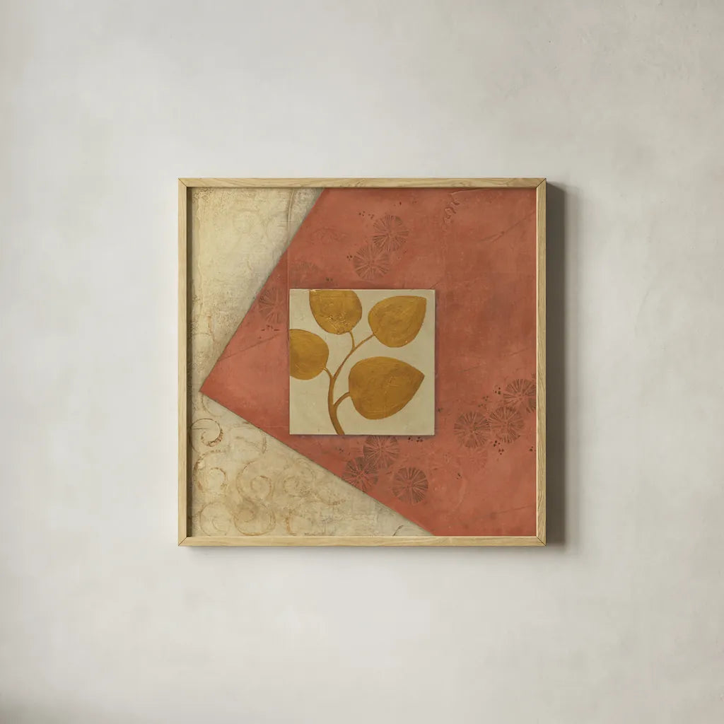 Silk I by Avery Tillmon. Shown in a natural wood glass frame for a timeless modern aesthetic. Available as an archival giclee rolled canvas, fine art paper, or poster print. SKU 8590a.