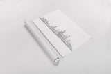 Skyline Chicago v2 by Avery Tillmon. shown as a rolled paper print. Available as archival giclee rolled canvas, fine art paper, or poster print. SKU 83559i.