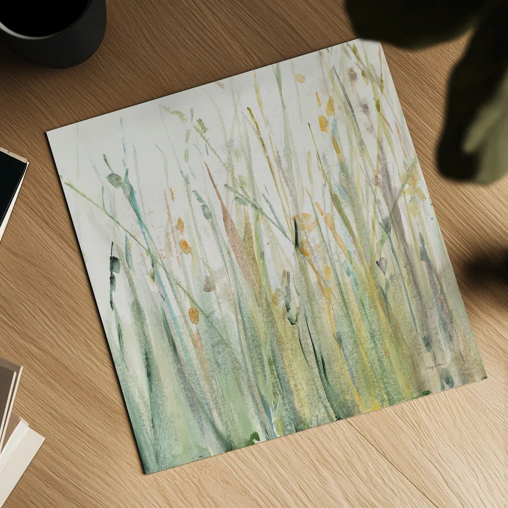 Spring Grasses I Crop by Avery Tillmon. Shown as a detailed flat fine art print, highlighting archival giclee quality. Available as an archival giclee rolled canvas, fine art paper, or poster print. SKU 28631a.