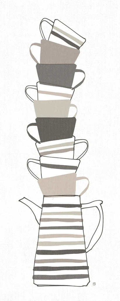 Stack of Cups II Neutral by Avery Tillmon