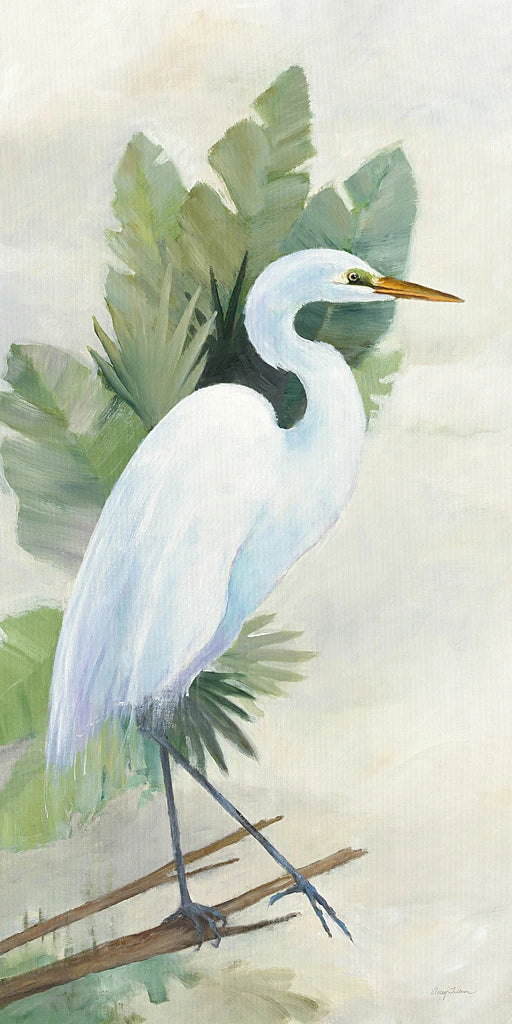 Standing Egret I Crop by Avery Tillmon
