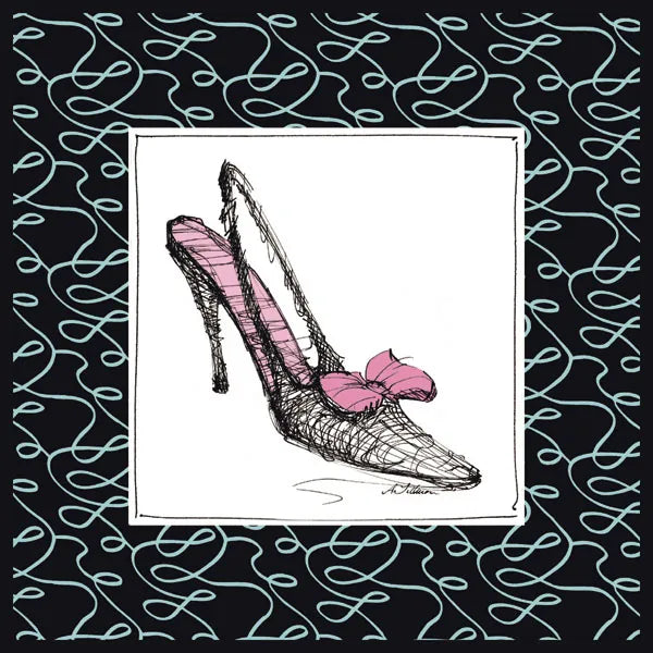 Steppin Out I Pink by Avery Tillmon. SKU 49770a. Archival Giclee Fine art print for wall decor.