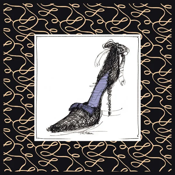 Steppin Out II Purple by Avery Tillmon. SKU 49771a. Archival Giclee Fine art print for wall decor.