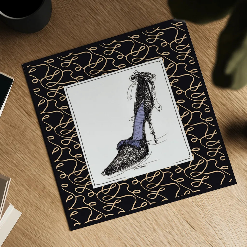 Steppin Out II Purple by Avery Tillmon. Shown as a detailed flat fine art print, highlighting archival giclee quality. Available as an archival giclee rolled canvas, fine art paper, or poster print. SKU 49771a.