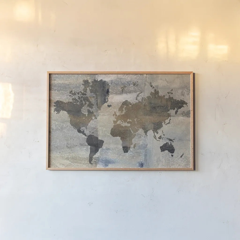 Stone World by Avery Tillmon. shown as a paper print in a natural frame. Available as a archival giclee rolled canvas, fine art paper, or poster print. SKU 27188i.