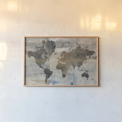 Stone World by Avery Tillmon. shown as a paper print in a natural frame. Available as a archival giclee rolled canvas, fine art paper, or poster print. SKU 27188i.