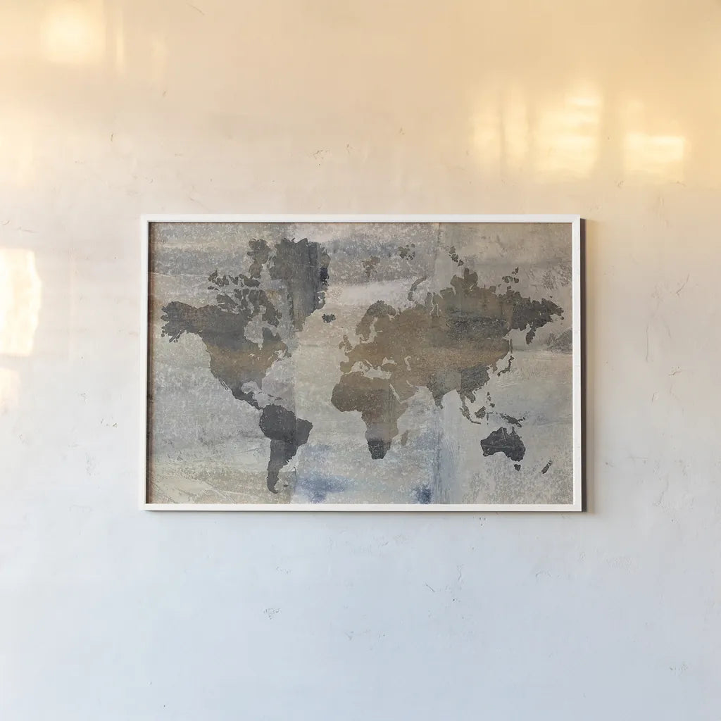 Stone World by Avery Tillmon. shown as a paper print in a white frame. Available as a archival giclee rolled canvas, fine art paper, or poster print. SKU 27188i.