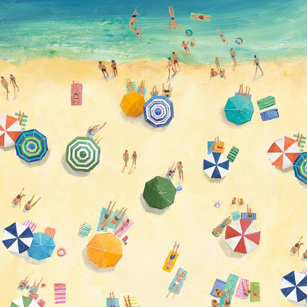 Summer Beach Fun by Avery Tillmon. SKU 49597a. Archival Giclee Fine art print for wall decor.