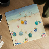 Summer Beach Fun II Bright Crop by Avery Tillmon. Shown as a detailed flat fine art print, highlighting archival giclee quality. Available as an archival giclee rolled canvas, fine art paper, or poster print. SKU 69197a.