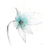 Teal Graphite Flower VIII by Avery Tillmon. SKU 29757a. Archival Giclee Fine art print for wall decor.
