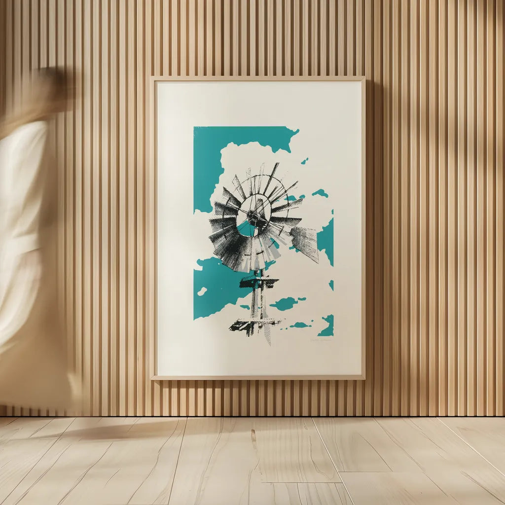 Texas Wind by Avery Tillmon. shown as over sized large wall art. Available as an archival giclee rolled canvas, fine art paper, or poster print. SKU 56283h.