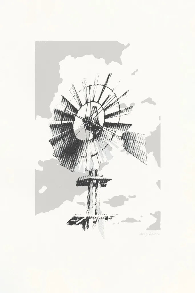 Texas Wind Neutral by Avery Tillmon. SKU 70453h. Archival Giclee Fine art print for wall decor.