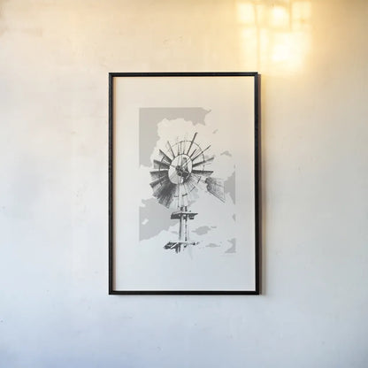 Texas Wind Neutral by Avery Tillmon. shown as a paper print in a black flame. Available as a archival giclee rolled canvas, fine art paper, or poster print. SKU 70453h.