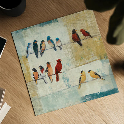 The Usual Suspects by Avery Tillmon. Shown as a detailed flat fine art print, highlighting archival giclee quality. Available as an archival giclee rolled canvas, fine art paper, or poster print. SKU 10334a.