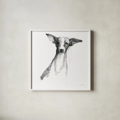 Thor by Avery Tillmon. Shown in a crisp white glass frame for a clean and minimalist style. Available as an archival giclee rolled canvas, fine art paper, or poster print. SKU 49667a.