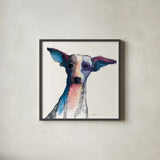 Thor Watercolor Pastel by Avery Tillmon. Shown in a sleek black glass frame for a contemporary gallery look. Available as an archival giclee rolled canvas, fine art paper, or poster print. SKU 54623a.