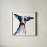 Thor Watercolor Pastel by Avery Tillmon. Shown in a crisp white glass frame for a clean and minimalist style. Available as an archival giclee rolled canvas, fine art paper, or poster print. SKU 54623a.