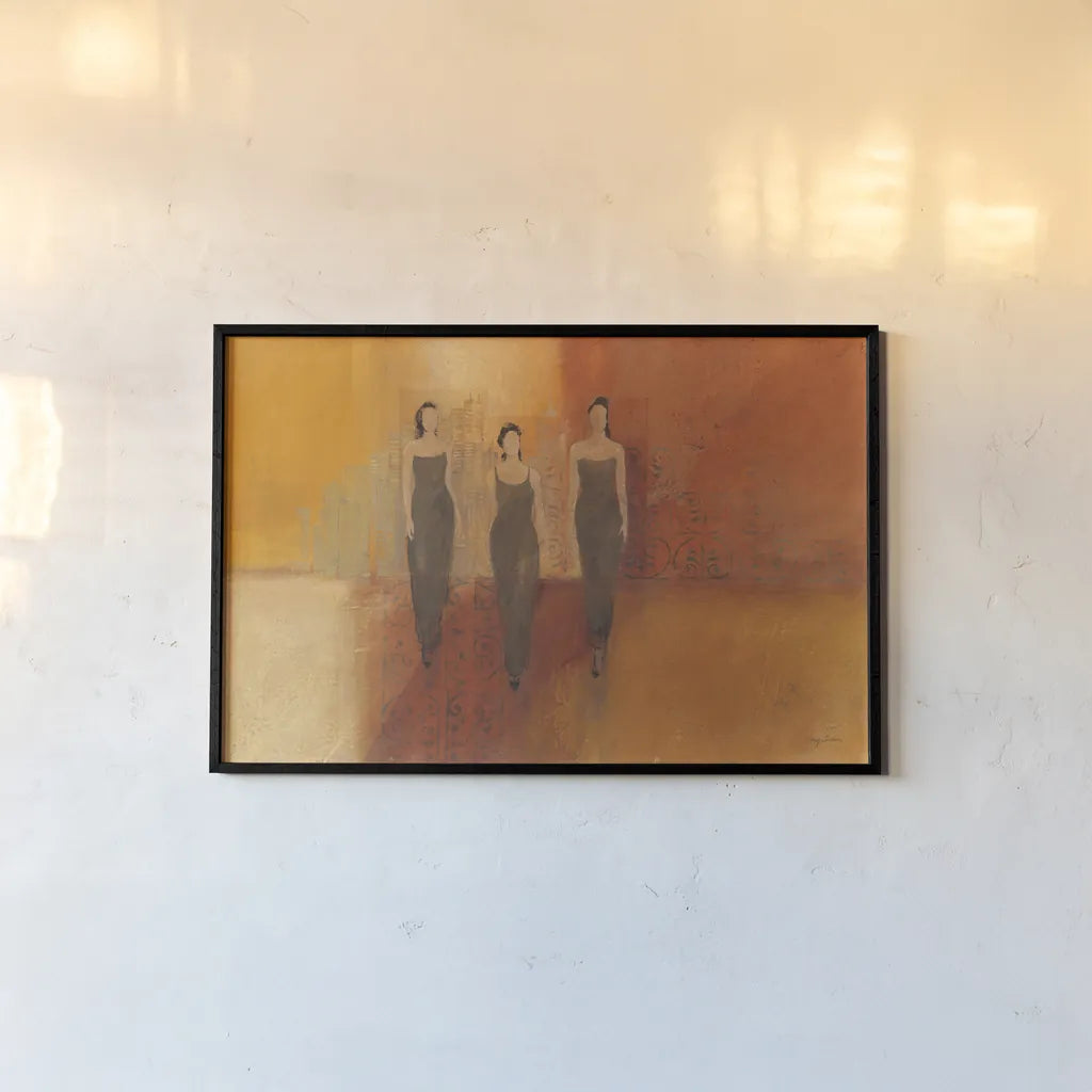 Three Graces II by Avery Tillmon. shown as a paper print in a black flame. Available as a archival giclee rolled canvas, fine art paper, or poster print. SKU 1015i.