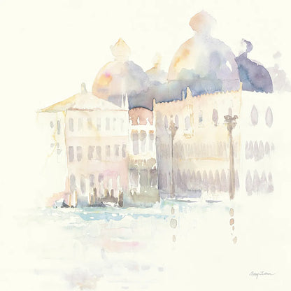 Venice Evening Square by Avery Tillmon. SKU 22194a. Archival Giclee Fine art print for wall decor.