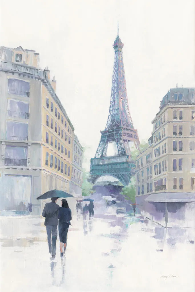 Walking in the Rain by Avery Tillmon. SKU 37247h. Archival Giclee Fine art print for wall decor.