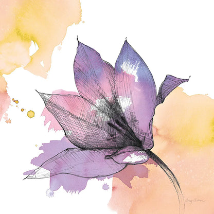 Watercolor Graphite Flower IX by Avery Tillmon. SKU 29754a. Archival Giclee Fine art print for wall decor.