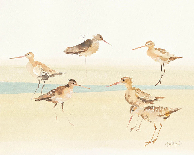 Watercolor Sandpipers II by Avery Tillmon