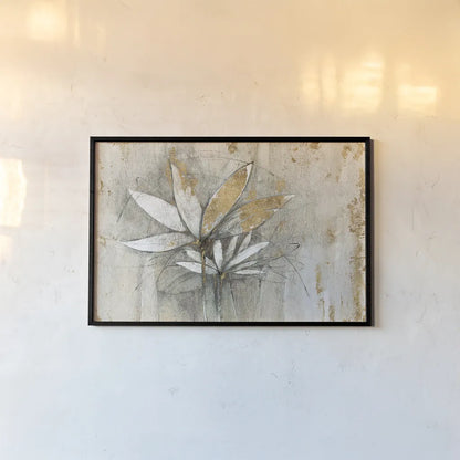 Windflowers Gold Crop by Avery Tillmon. shown as a paper print in a black flame. Available as a archival giclee rolled canvas, fine art paper, or poster print. SKU 28278i.