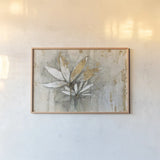 Windflowers Gold Crop by Avery Tillmon. shown as a paper print in a natural frame. Available as a archival giclee rolled canvas, fine art paper, or poster print. SKU 28278i.