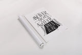 Adventure BW by Becky Thorns. shown as a rolled paper print. Available as archival giclee rolled canvas, fine art paper, or poster print. SKU 61429h.