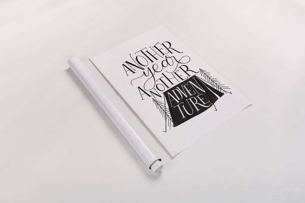 Adventure BW by Becky Thorns. shown as a rolled paper print. Available as archival giclee rolled canvas, fine art paper, or poster print. SKU 61429h.