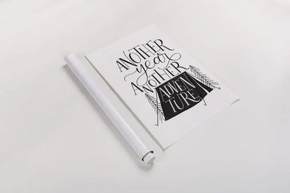 Adventure BW by Becky Thorns. shown as a rolled paper print. Available as archival giclee rolled canvas, fine art paper, or poster print. SKU 61429h.