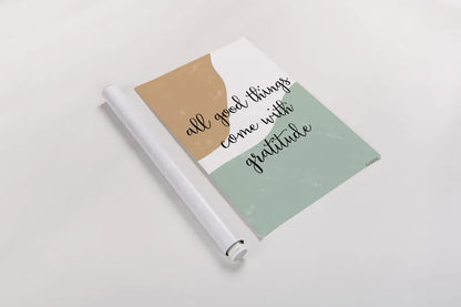 All Good Things by Becky Thorns. shown as a rolled paper print. Available as archival giclee rolled canvas, fine art paper, or poster print. SKU 68253h.