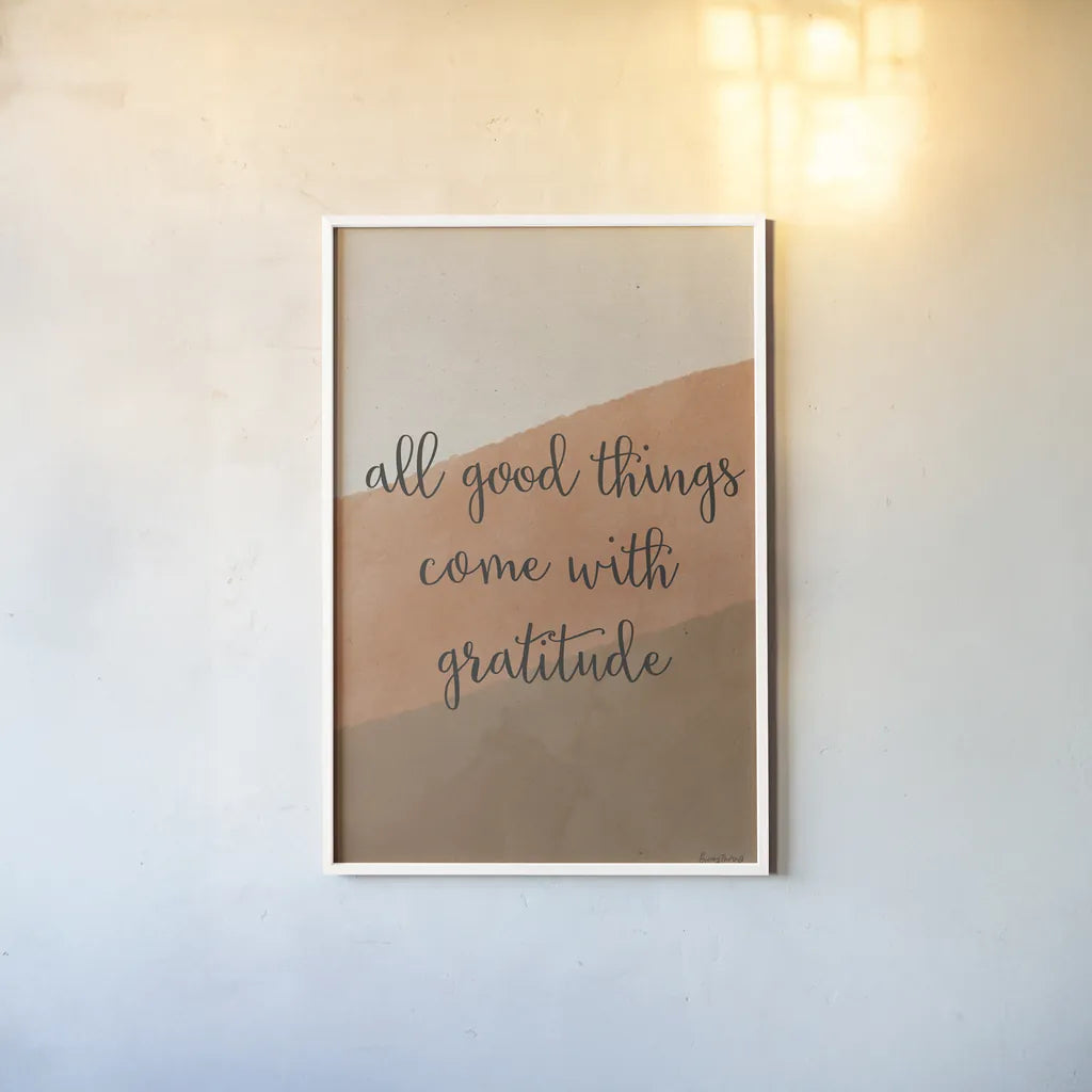 All Good Things Warm by Becky Thorns. shown as a paper print in a white frame. Available as a archival giclee rolled canvas, fine art paper, or poster print. SKU 73704h.