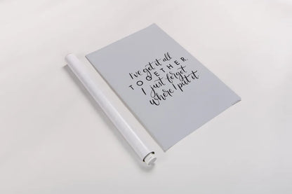 All Together by Becky Thorns. shown as a rolled paper print. Available as archival giclee rolled canvas, fine art paper, or poster print. SKU 61717h.