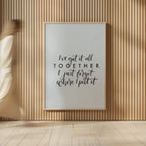 All Together by Becky Thorns. shown as over sized large wall art. Available as an archival giclee rolled canvas, fine art paper, or poster print. SKU 61717h.
