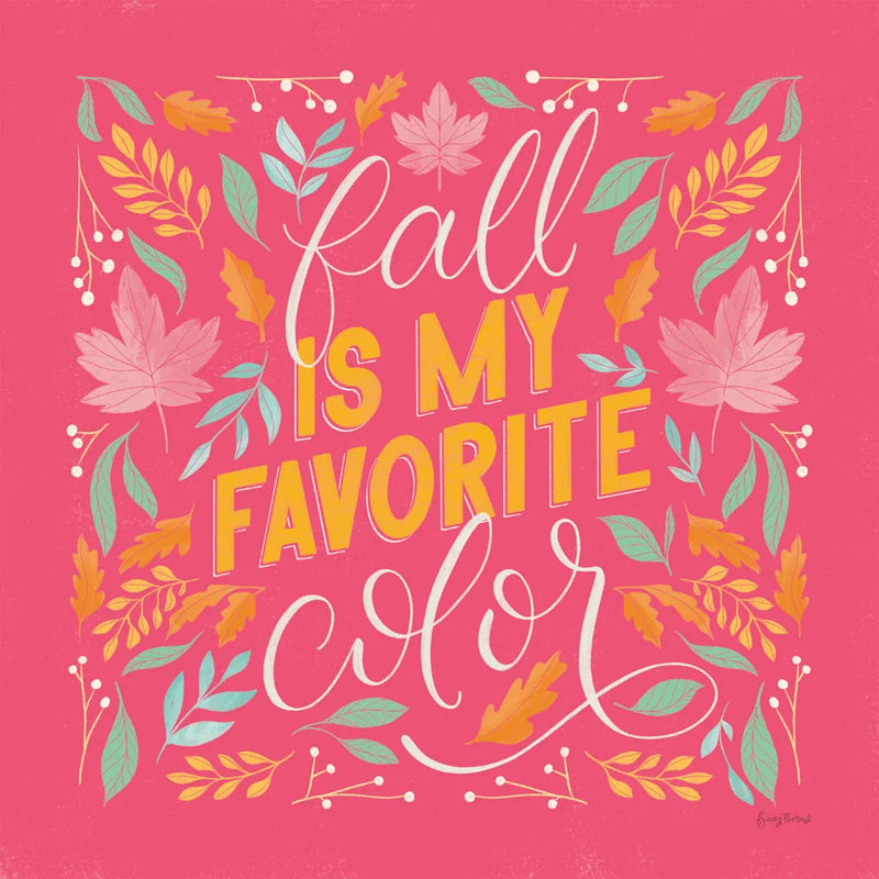 Autumn Sayings I Bright by Becky Thorns. SKU 65065a. Archival Giclee Fine art print for wall decor.