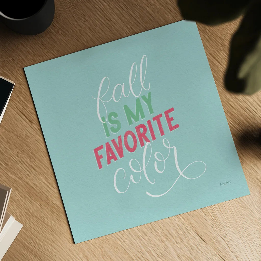 Autumn Sayings I No Leaves Bright by Becky Thorns. Shown as a detailed flat fine art print, highlighting archival giclee quality. Available as an archival giclee rolled canvas, fine art paper, or poster print. SKU 65066a.