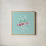Autumn Sayings I No Leaves Bright by Becky Thorns. Shown in a natural wood glass frame for a timeless modern aesthetic. Available as an archival giclee rolled canvas, fine art paper, or poster print. SKU 65066a.