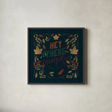 Autumn Sayings I Pumpkin by Becky Thorns. Shown in a sleek black glass frame for a contemporary gallery look. Available as an archival giclee rolled canvas, fine art paper, or poster print. SKU 58299a.