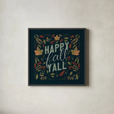 Autumn Sayings I v2 by Becky Thorns. Shown in a sleek black glass frame for a contemporary gallery look. Available as an archival giclee rolled canvas, fine art paper, or poster print. SKU 58785a.