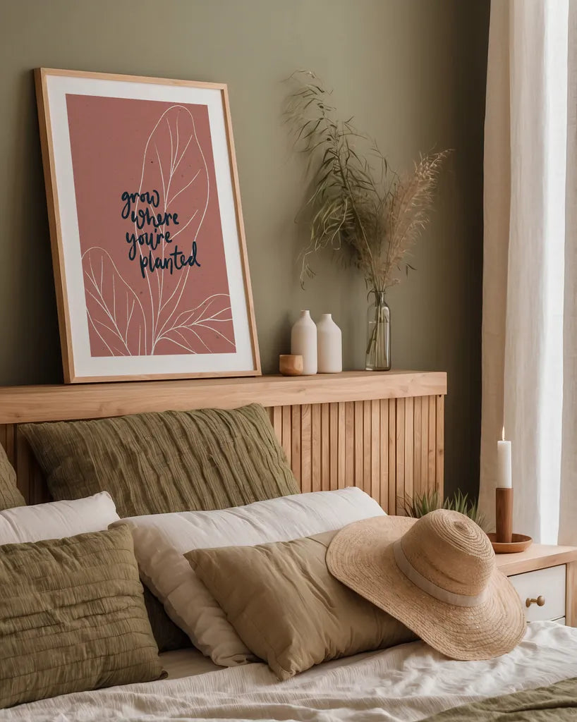 Balance II by Becky Thorns. shown as a paper print in a natural frame. Available as a archival giclee rolled canvas, fine art paper, or poster print. SKU 63796h.