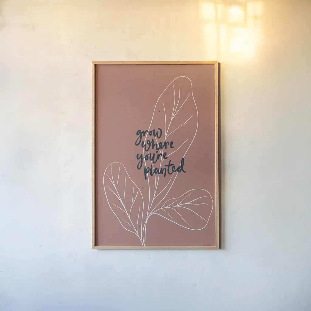 Balance II by Becky Thorns. shown as a paper print in a natural frame. Available as a archival giclee rolled canvas, fine art paper, or poster print. SKU 63796h.