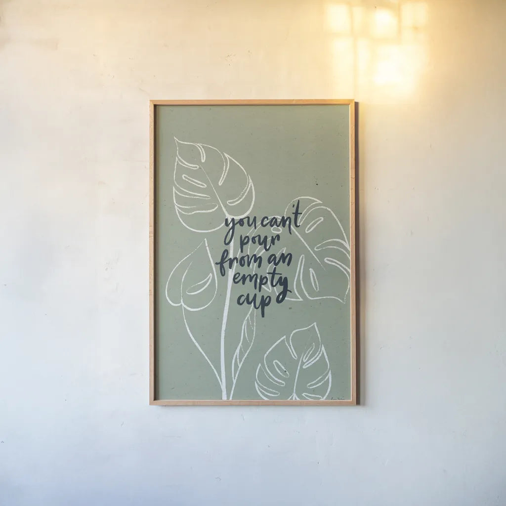 Balance III by Becky Thorns. shown as a paper print in a natural frame. Available as a archival giclee rolled canvas, fine art paper, or poster print. SKU 63797h.