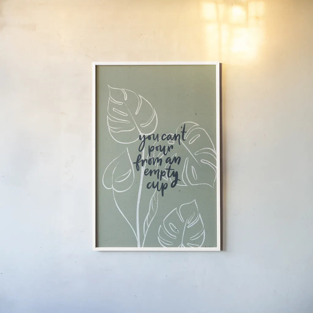 Balance III by Becky Thorns. shown as a paper print in a white frame. Available as a archival giclee rolled canvas, fine art paper, or poster print. SKU 63797h.