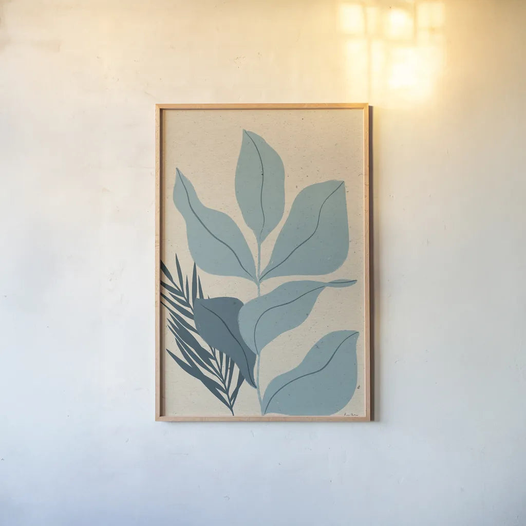 Balance IV by Becky Thorns. shown as a paper print in a natural frame. Available as a archival giclee rolled canvas, fine art paper, or poster print. SKU 63798h.