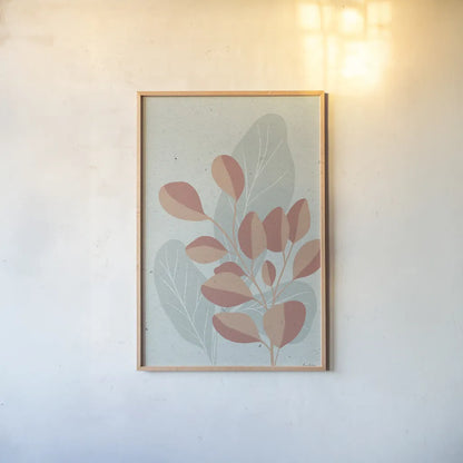 Balance V by Becky Thorns. shown as a paper print in a natural frame. Available as a archival giclee rolled canvas, fine art paper, or poster print. SKU 63799h.