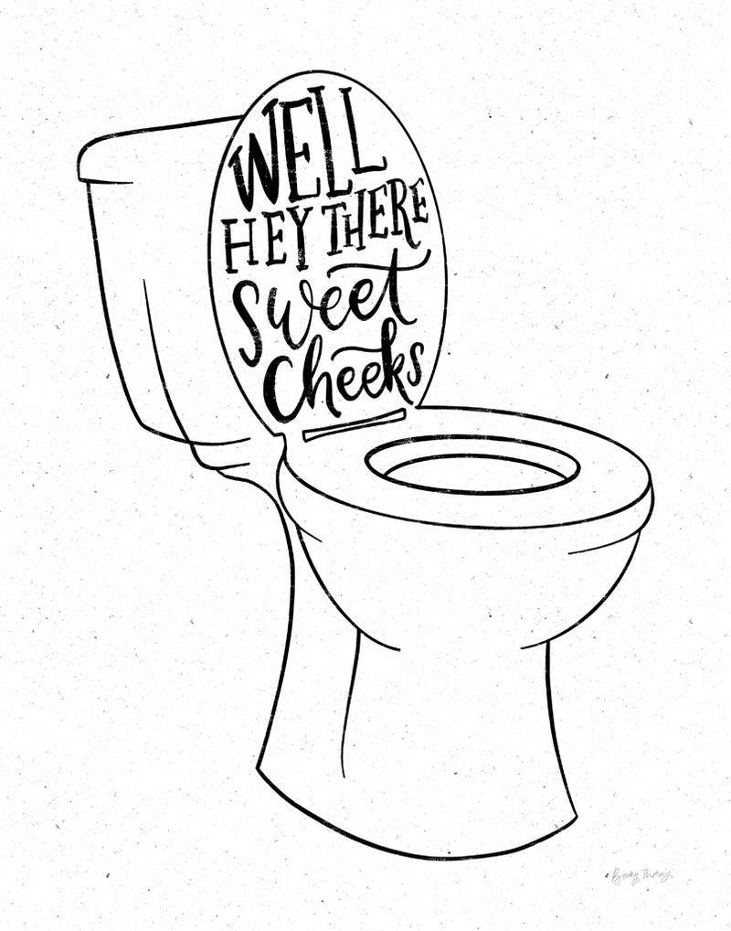 Bathroom Puns IV by Becky Thorns
