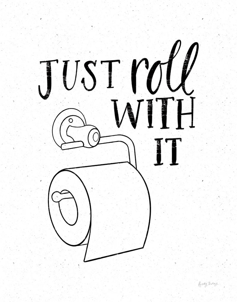 Bathroom Puns V by Becky Thorns